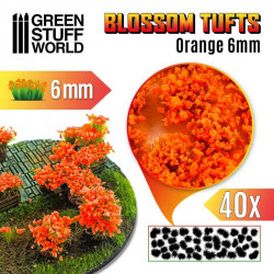 Touffes de Fleurs Oranges 6mm / Blossom Tufts Orange 6mm