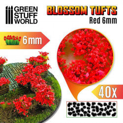 Touffes de Fleurs Rouges 6mm / Blossom Tufts Red 6mm