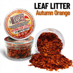 Feuilles Naturelles Modélisme Orange Automne / Leaf Litter Autumn Orange