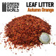 Feuilles Naturelles Modélisme Orange Automne / Leaf Litter Autumn Orange