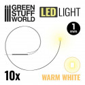 Lumières LED Blanche Chaude 1mm Warm White LED Lights