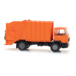 DAF tilt-cab 1982, garbage truck, orange H0