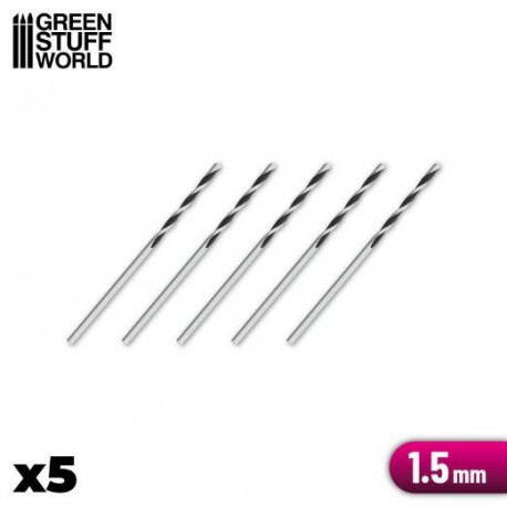 Mèches 1,5 mm SET / Drill Bits 1.5 mm (PACKx5)