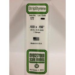 Bande Styrene Strip 2.5 x4 mm ( 7p.)