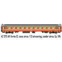 Voiture I10 A, Orange, Ligne Blanche SNCB H0