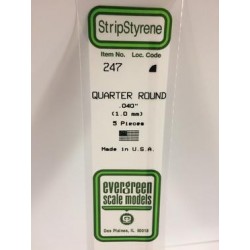 Quart-rond / Quarter Round 1 mm (5pces)