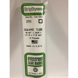 Tube Carré / Square Tubing 7.9 mm (2pces)