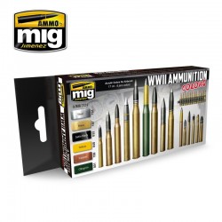 Set Acrylique Munitions / Acrylic Set ammunition colors WWII