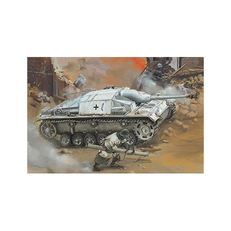 German Stug III Ausf C/D + 75mm stuk 37/l24 & 75mm stuk 40/l48 1/35