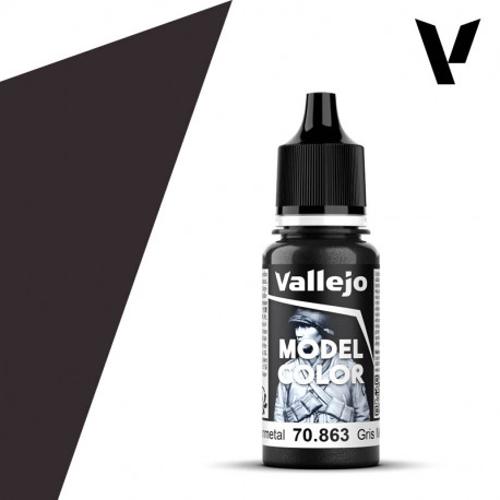 Model Color Gris Gunmetal Grey Metallic, RAL9007, FS37200, RLM3, 18 ml