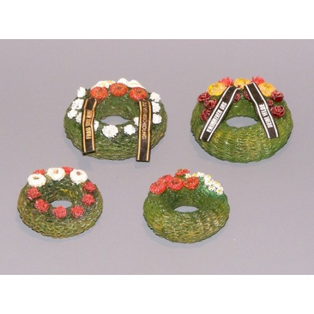 Couronnes mortuaires / Funeral wreaths with ribbons 1/35