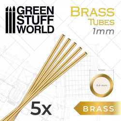 Tubes laiton ronds 1mm Brass Tubes