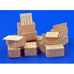 Boîtes cigarettes en bois US Wooden Crates for cigarettes WWII, 1/35