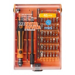 Set de 45 tournevis à visser et dévisser / 45 screw and unscrew drivers set