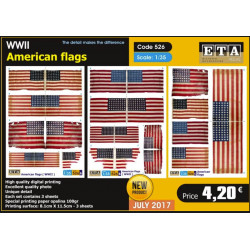 American flags WWII 1/35