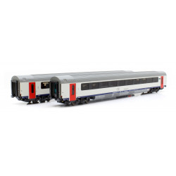 Set 1 I11, blanc, portes rouges, face jaune, châssis avec deux grilles, SNCB, DC HO