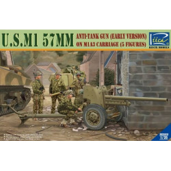 U.S. M1 57mm Anti-tank gun on M1A3 Carriage (early version) 1/35