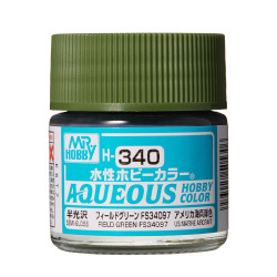 Hobby Aqueous Color Vert champ satiné / Semi gloss field green FS34097