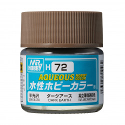 Hobby Aqueous Color Terre foncé satiné / Dark earth semi gloss