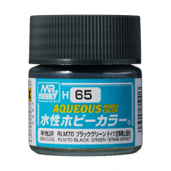 Hobby Aqueous Color Noir vert satiné / Black green semi gloss RLM 70