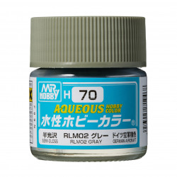 Hobby Aqueous Color Gris satiné / Semi gloss gray RLM02