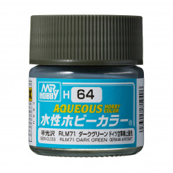 Hobby Aqueous Color Vert foncé satiné / Dark green RLM71 semi gloss