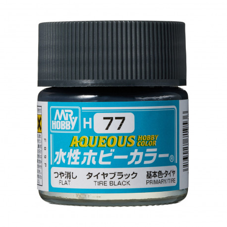 Hobby Aqueous Color Noir de pneu mat / Flat tire black