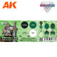 Wargame Color Set Emeralds and Green Gems