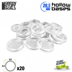 20 Socles ronds transparents pour figurines 28.5mm 20 Socles ronds transparents pour figurines 28.5mm