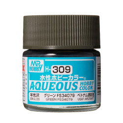 Hobby Aqueous Color Vert satiné / Semi gloss green FS 34079