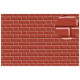 Plastikard brique flamande rouge 2 mm / Flanders bond brick 330 * 220