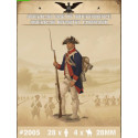 Set 40 Figurines American Infantry Command American War of Independence 28mm