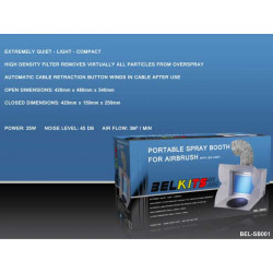 Cabine de Peinture Portable Spray Booth + Lumière LED Light