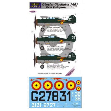 Gloster Gladiator Mk1 over Belgium 1/32