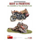 Rest & Fighting. U.S. Soldiers w/ WLA Motorcycles in 1/35