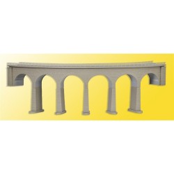 Viaduc Albula à arches / Albula viaduct, curved, single track N