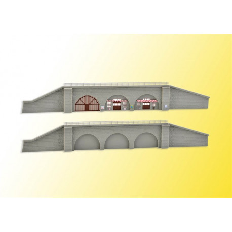 2 Arcades avec mur de soutènement / Railway embankment with retaining walls N/Z