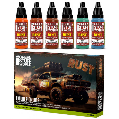 Set Pigments Liquides Rouille / Liquid Pigments Set Rust