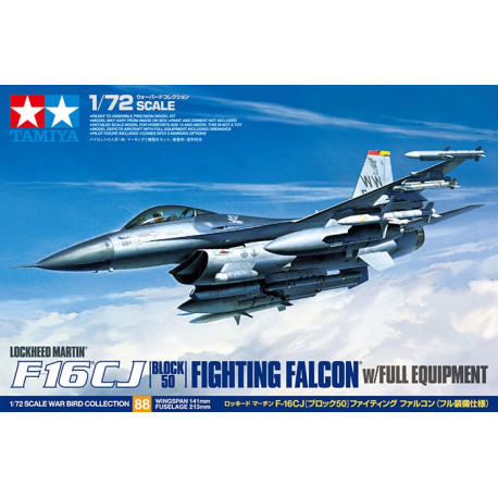Lockheed Martin F-16CJ, Block 50 Fighting Falcon (full equipment) 1/72