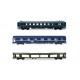Voitures auto-couchettes + wagon transport voitures SNCB H0 IV-V
