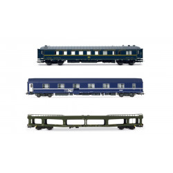 Voitures auto-couchettes + wagon transport voitures SNCB H0 IV-V