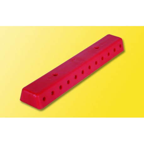 2 Borniers répartiteurs rouges, avec vis / Rail red, with screws