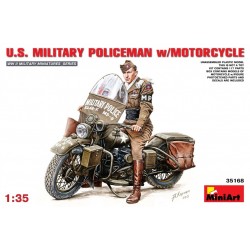 US military policeman w/ motorcycle 1/35