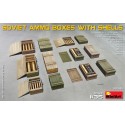 Soviet Ammo Boxes with shells 1/35