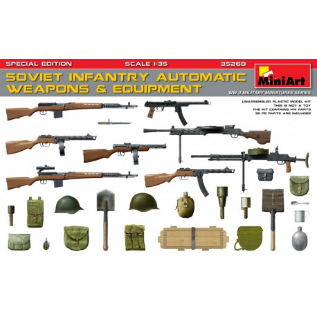 Soviet Infantry Automatic Weapons & Equipment 1/35
