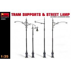 Tram supports & streets lamps 1/35