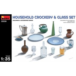 Household crockery & glass set 1/35