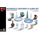 Household crockery & glass set 1/35