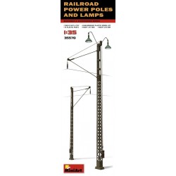 Railroad power poles & lamps 1/35