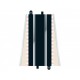 Lot de 2 rails droits 350 mm